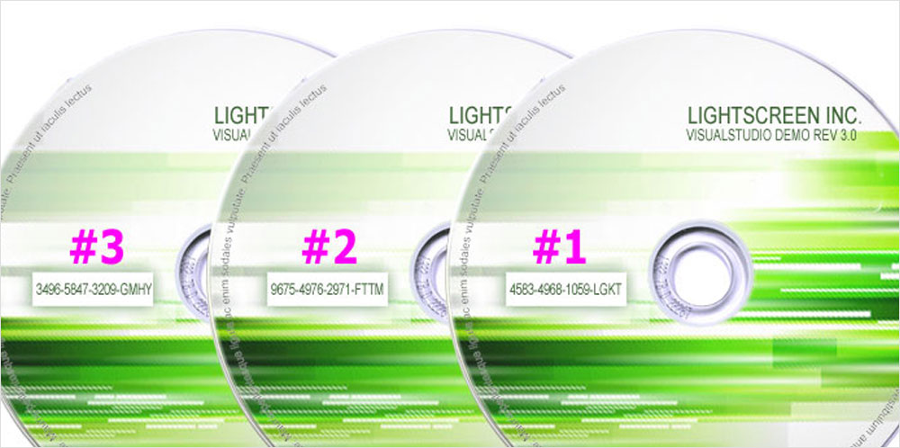  CD de logiciel avec numéro de série